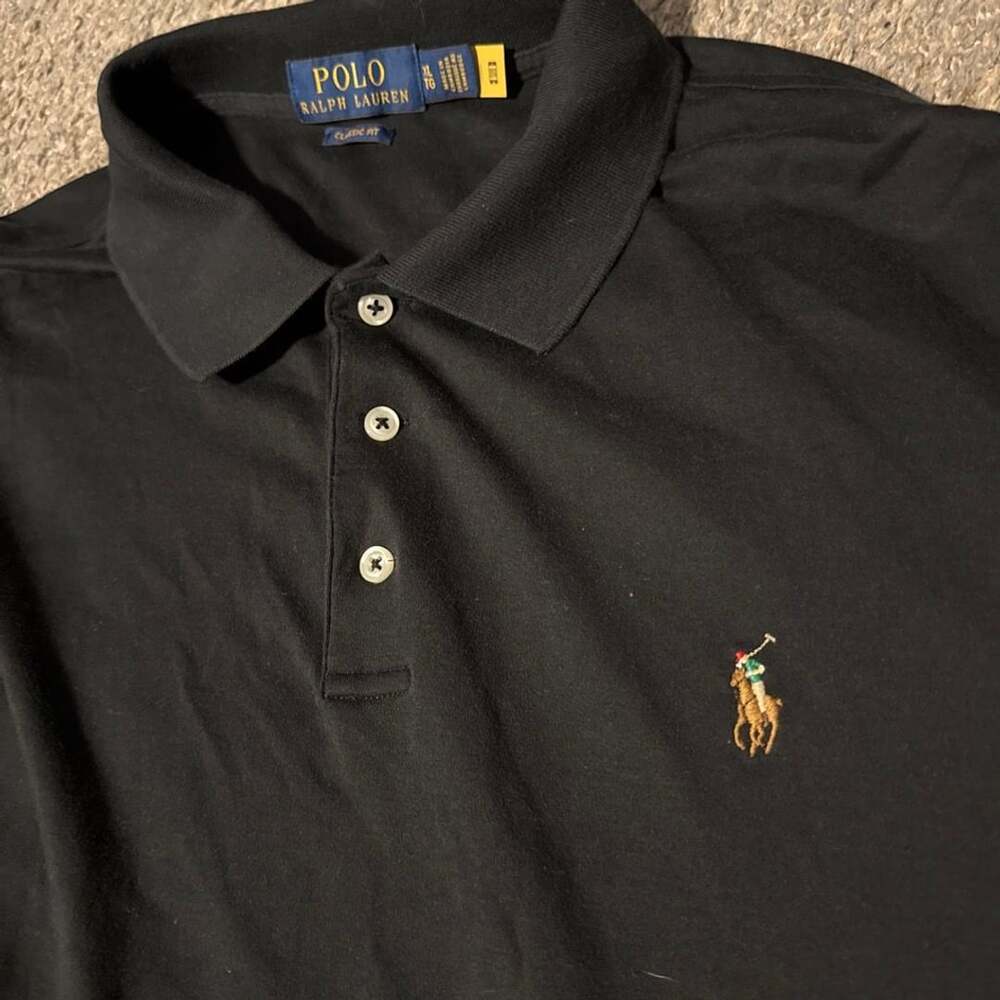 Polo Ralph Lauren Classic Fit Polo Size XL Black